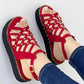 Women's Cutout Toe Platform Sandals